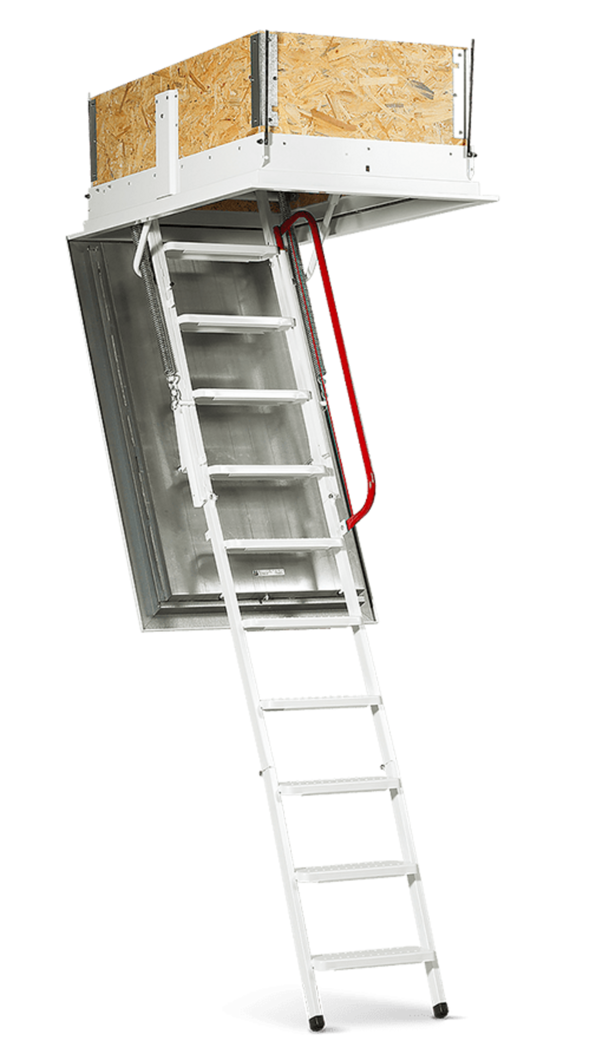 Wippro Dachbodentreppe Isotec Luxe  Treppe mit ästhetischer Rahmenoptik  ohne sichtbarer Fuge